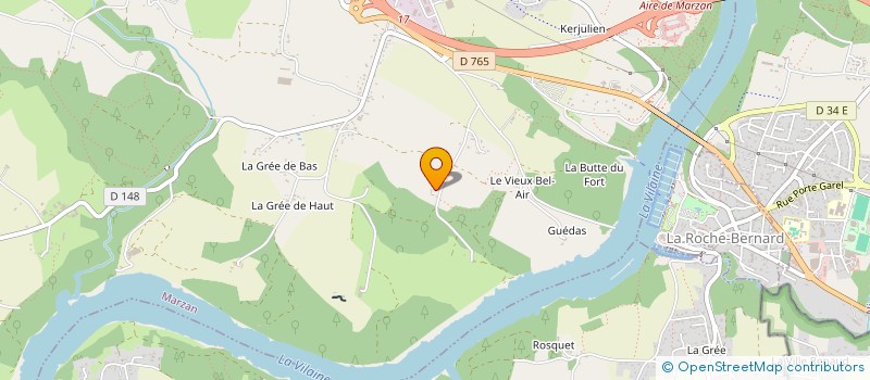 localisation de l'entreprise MONSIEUR DENIS CATHELINE  MARZAN