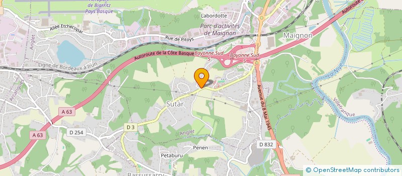 localisation de l'entreprise MONSIEUR DENIS CAUSSADE  ANGLET