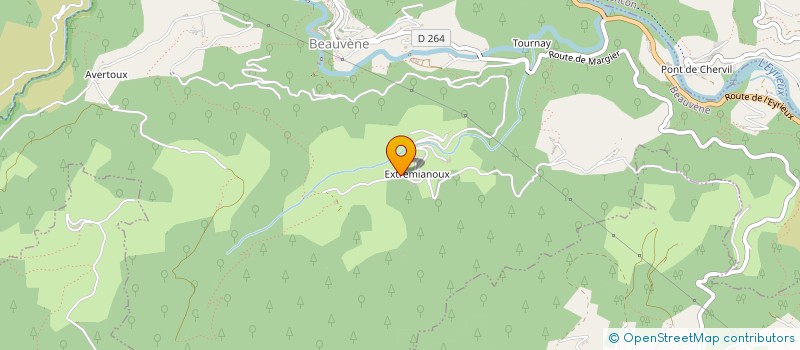 localisation de l'entreprise MONSIEUR DENIS CAVANTOU  BEAUVENE