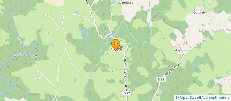 localisation de l'entreprise MONSIEUR DENIS CHABAUD  MIALET