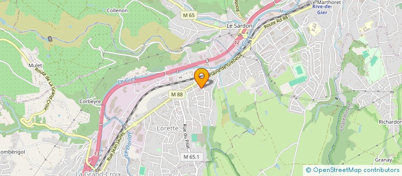 localisation de l'entreprise MONSIEUR DENIS CHAMOUX  LORETTE