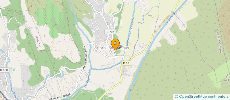 localisation de l'entreprise MONSIEUR DENIS CHAMPOLLION à CORNILLON-CONFOUX