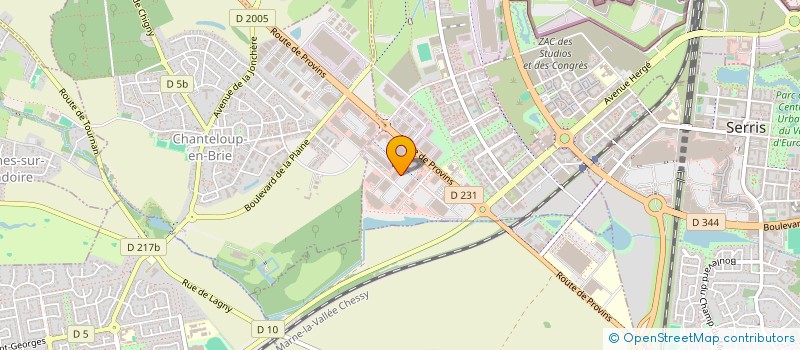 localisation de l'entreprise MONSIEUR DENIS CHARAMNAC  MONTEVRAIN