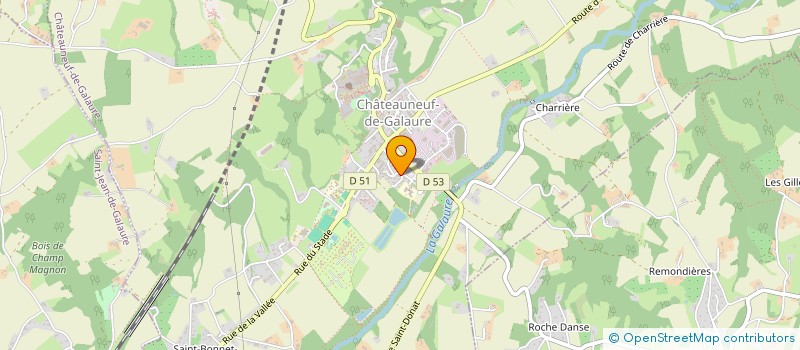 localisation de l'entreprise MONSIEUR DENIS CHARREYRON  CHATEAUNEUF-DE-GALAURE