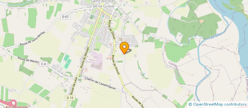 localisation de l'entreprise MONSIEUR DENIS CHATAIN  SAINT-NICOLAS-DE-LA-GRAVE