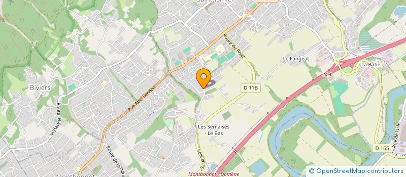 localisation de l'entreprise MONSIEUR DENIS CHATAIN  SAINT-ISMIER