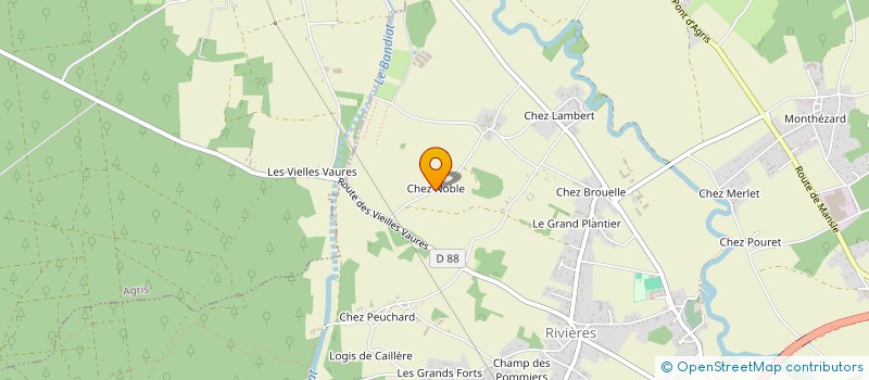 localisation de l'entreprise MONSIEUR DENIS CHATELOT à PRANZAC