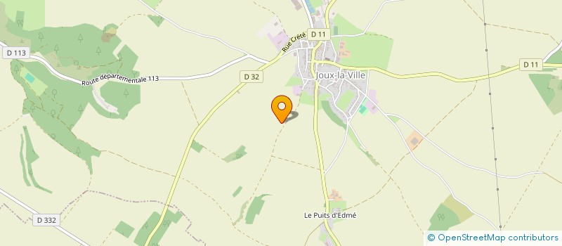 localisation de l'entreprise MONSIEUR DENIS CHAUMERLIAC  JOUX LA VILLE