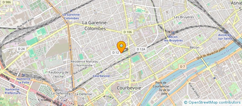 localisation de l'entreprise MONSIEUR DENIS CHAUVE à COURBEVOIE