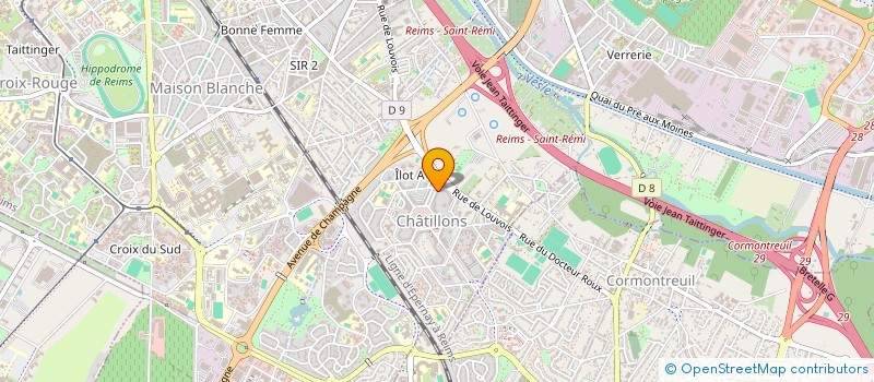 localisation de l'entreprise MONSIEUR DENIS CHAUVET  REIMS