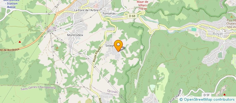 localisation de l'entreprise MONSIEUR DENIS CHAUVIN  ORCINES