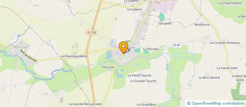localisation de l'entreprise MONSIEUR DENIS CHAUVIN à RANNEE