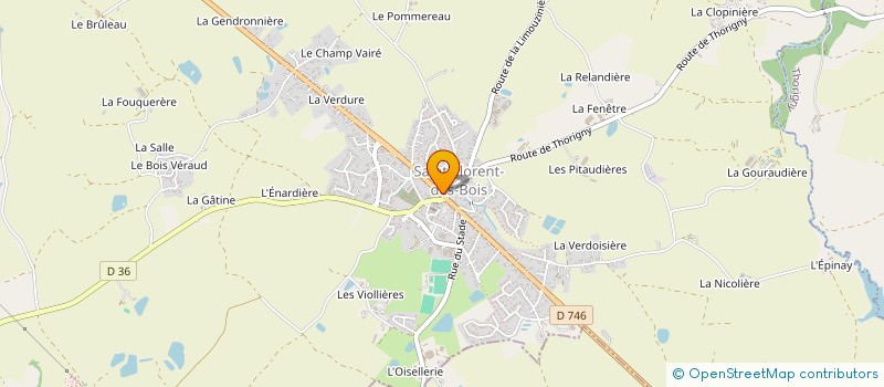 localisation de l'entreprise MONSIEUR DENIS CHAUVIN  THORIGNY