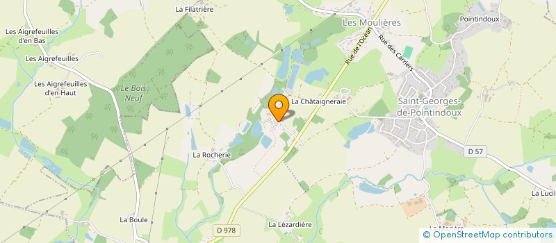 localisation de l'entreprise MONSIEUR DENIS CHEVILLON  SAINT-GEORGES-DE-POINTINDOUX