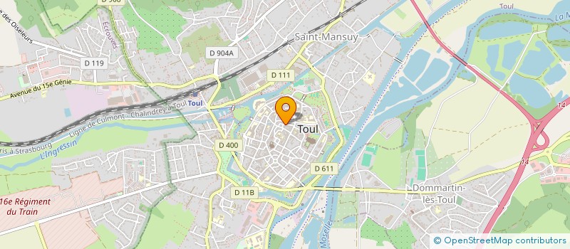 localisation de l'entreprise MONSIEUR DENIS CHEVRIER  TOUL