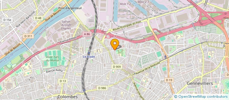 localisation de l'entreprise MONSIEUR DENIS CHIEM  COLOMBES