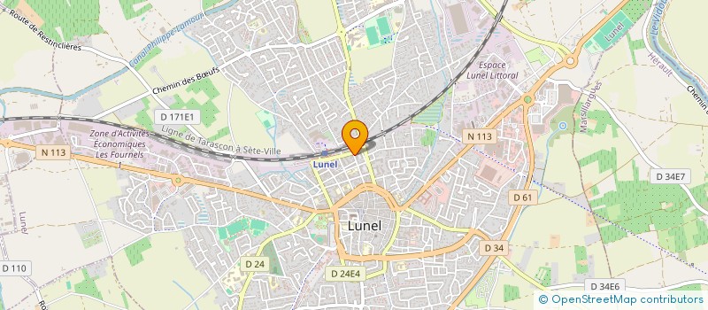 localisation de l'entreprise MONSIEUR DENIS CHILLAULT  LUNEL