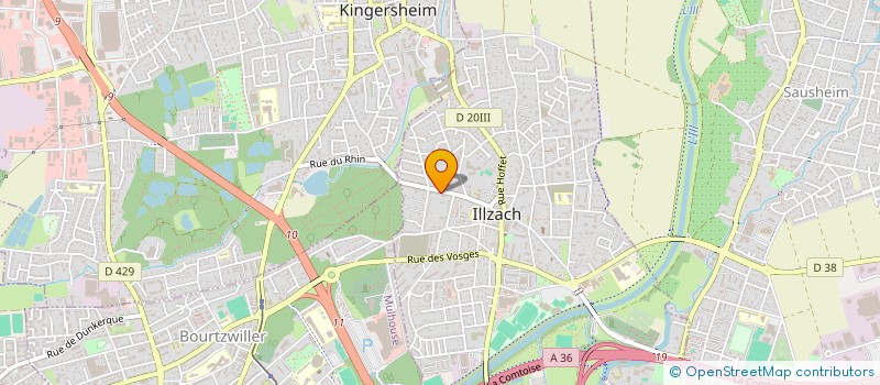 localisation de l'entreprise MONSIEUR DENIS CHOLLEY  ILLZACH