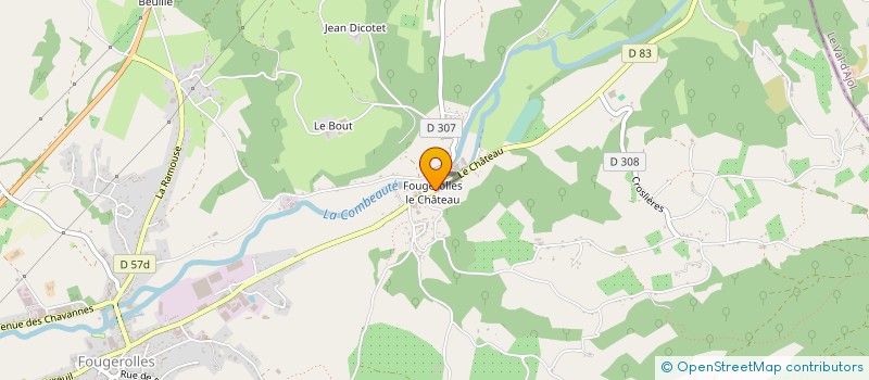 localisation de l'entreprise MONSIEUR DENIS CHOLLEY  FOUGEROLLES-SAINT-VALBERT