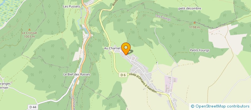 localisation de l'entreprise MONSIEUR DENIS CHOUX  LES FOURGS