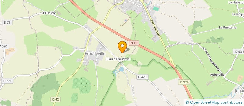 localisation de l'entreprise MONSIEUR DENIS CIBIEL  EROUDEVILLE