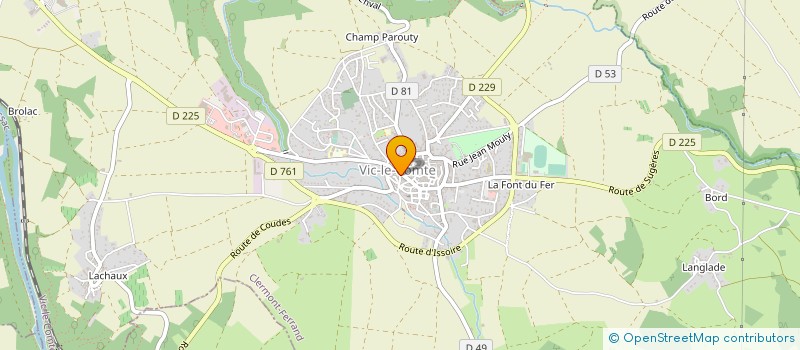 localisation de l'entreprise MONSIEUR DENIS CIBIEN  VIC-LE-COMTE