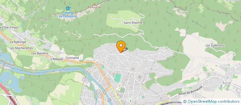 localisation de l'entreprise MONSIEUR DENIS COGNET  BONNEVILLE