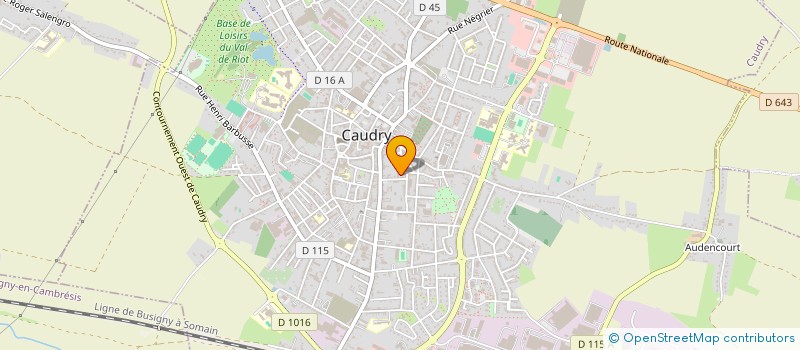 localisation de l'entreprise MONSIEUR DENIS COLLIN  CAUDRY