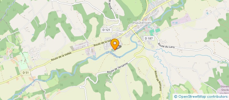 localisation de l'entreprise MONSIEUR DENIS COLLOMB  HAUTERIVES