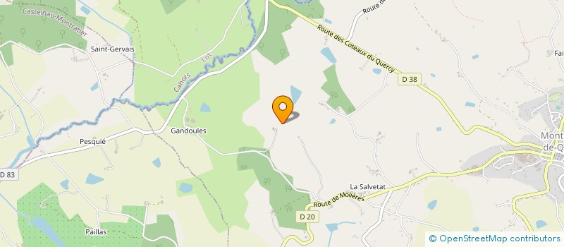 localisation de l'entreprise MONSIEUR DENIS COMBADAZOU  MONTPEZAT-DE-QUERCY