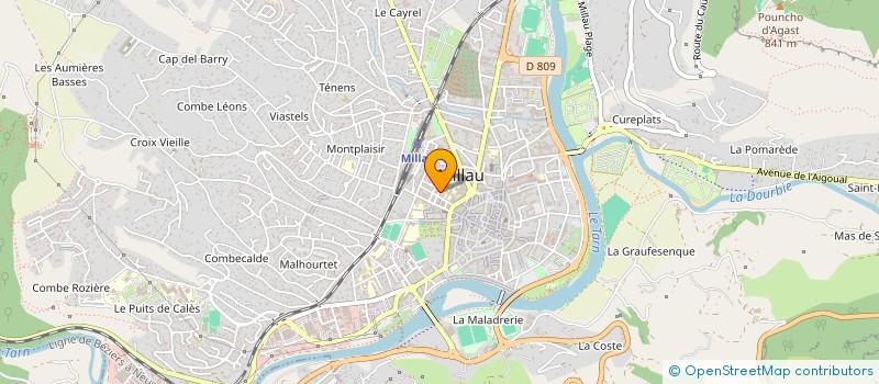 localisation de l'entreprise MONSIEUR DENIS COMBRES à MILLAU