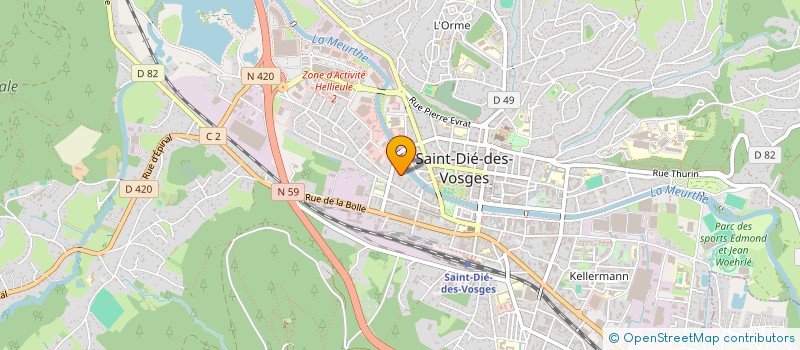 localisation de l'entreprise MONSIEUR DENIS COMTE à SAINT-DIE-DES-VOSGES