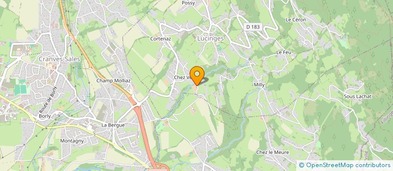 localisation de l'entreprise MONSIEUR DENIS CONDEVAUX  LUCINGES