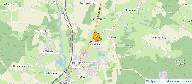 localisation de l'entreprise MONSIEUR DENIS CONVERT à SAINT-ETIENNE-DU-BOIS