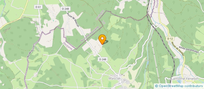 localisation de l'entreprise MONSIEUR DENIS COPPIN  MASCLAT