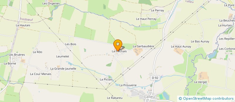 localisation de l'entreprise MONSIEUR DENIS CORBIERE  LALLEU