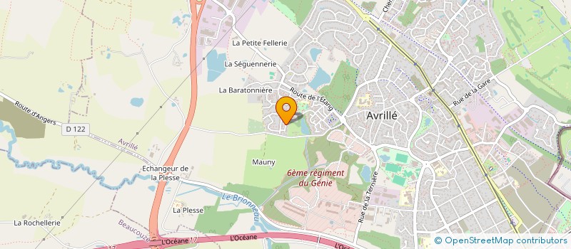 localisation de l'entreprise MONSIEUR DENIS CORBINEAU  AVRILLE