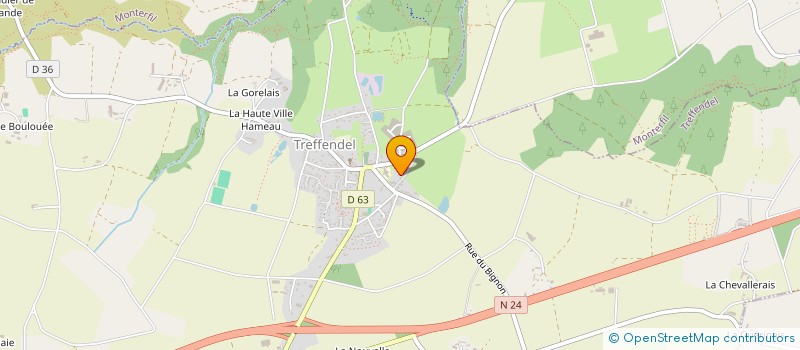 localisation de l'entreprise MONSIEUR DENIS CORBLIN  TREFFENDEL