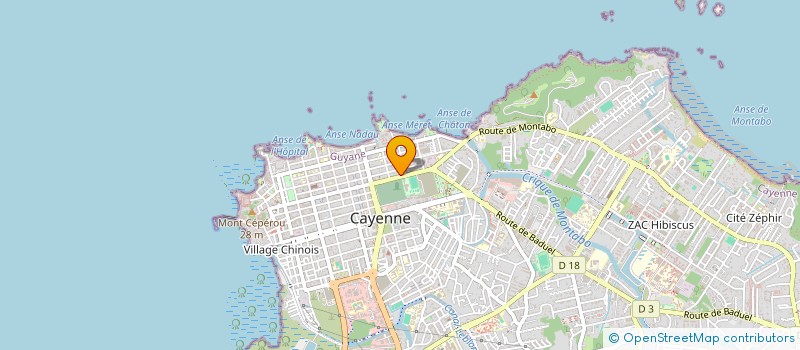 localisation de l'entreprise MONSIEUR DENIS CORVO  CAYENNE