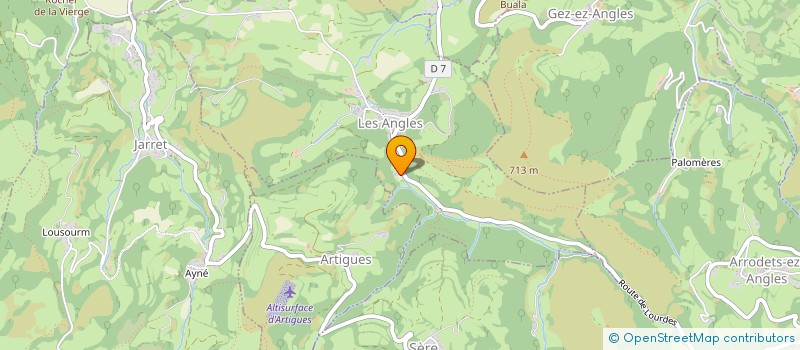 localisation de l'entreprise MONSIEUR DENIS COSTE  LES ANGLES