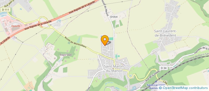 localisation de l'entreprise MONSIEUR DENIS COTTARD  SAINT-MARTIN-DU-MANOIR