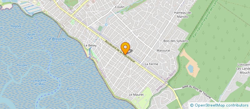 localisation de l'entreprise MONSIEUR DENIS COUDOUR  ANDERNOS-LES-BAINS