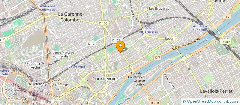 localisation de l'entreprise MONSIEUR DENIS COUEGNAS  COURBEVOIE