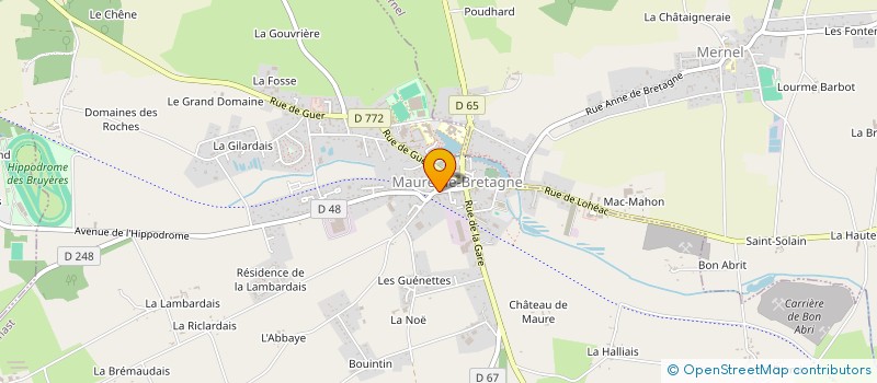 localisation de l'entreprise MONSIEUR DENIS COUILLAUD  VAL D'ANAST