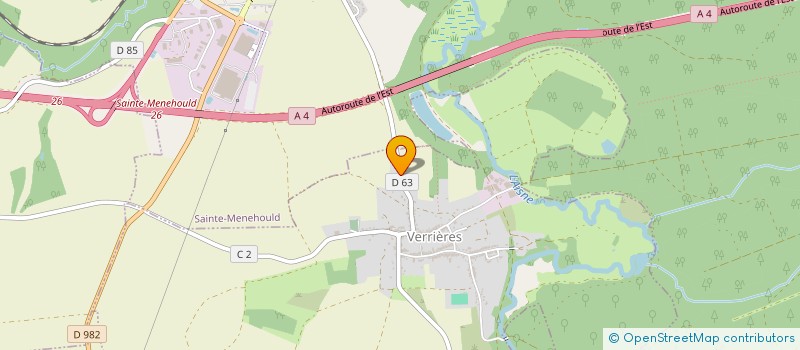 localisation de l'entreprise MONSIEUR DENIS COULMIER  VERRIERES