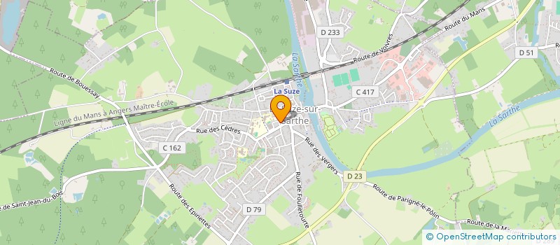 localisation de l'entreprise MONSIEUR DENIS COUPRY  LA SUZE-SUR-SARTHE