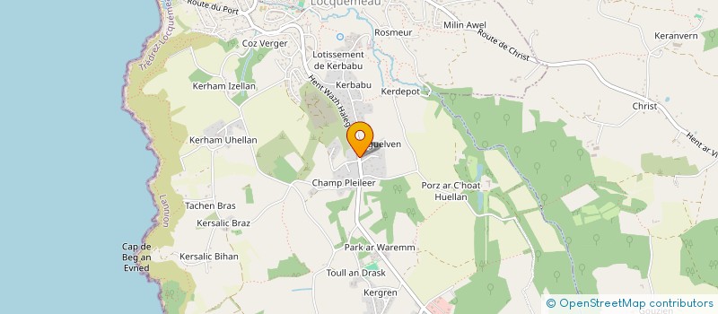 localisation de l'entreprise MONSIEUR DENIS COURSOL  TREDREZ-LOCQUEMEAU