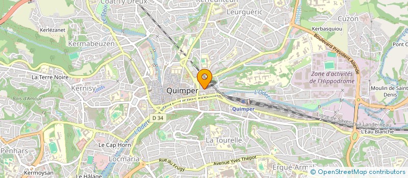localisation de l'entreprise MONSIEUR DENIS COUSIN à QUIMPER