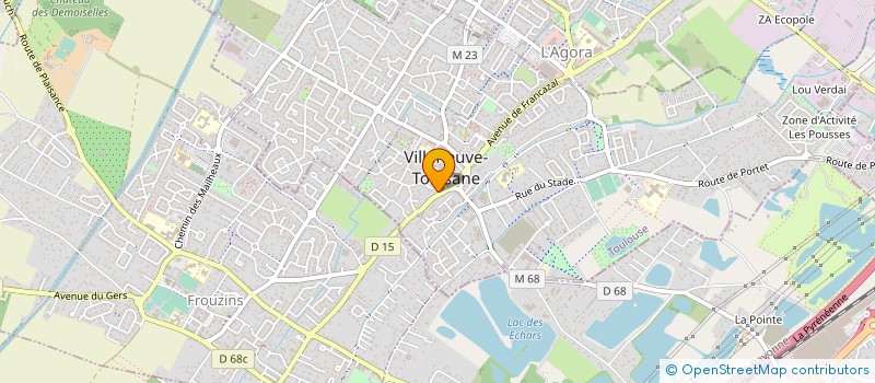 localisation de l'entreprise MONSIEUR DENIS COUSSE à VILLENEUVE-TOLOSANE