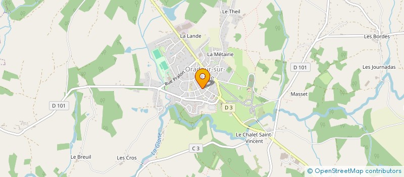 localisation de l'entreprise MONSIEUR DENIS COZETTE à ORADOUR-SUR-GLANE